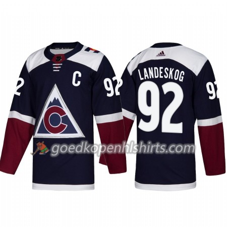 Colorado Avalanche Gabriel Landeskog 92 Adidas 2018-2019 Alternate Authentic Shirt - Mannen